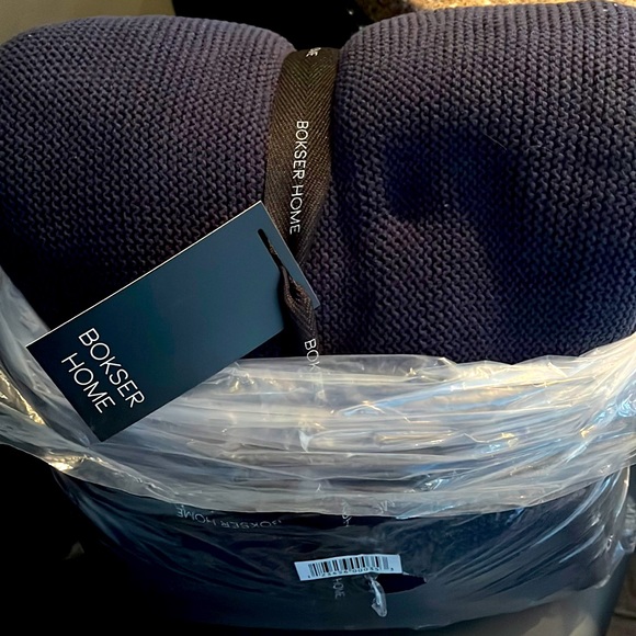 Bosker Home Other - Bosker Home Waffle Weave Navy Blue Blanket Full/Queen